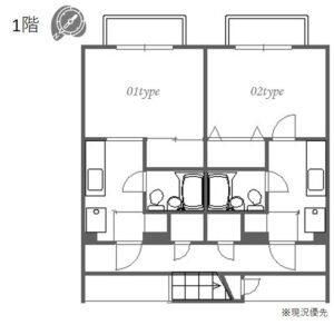 ザ・シティ淡路1F間取り